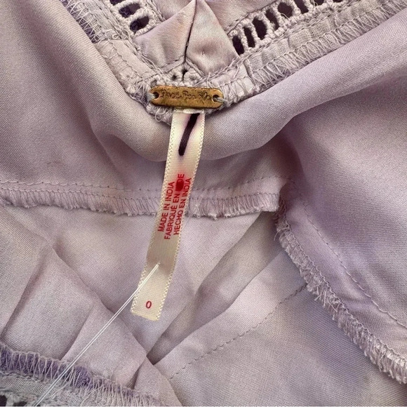 NWT Free People x Revolve Violet Visions Slip Mini Dress Lace Purple Size 0 - Picture 10 of 17